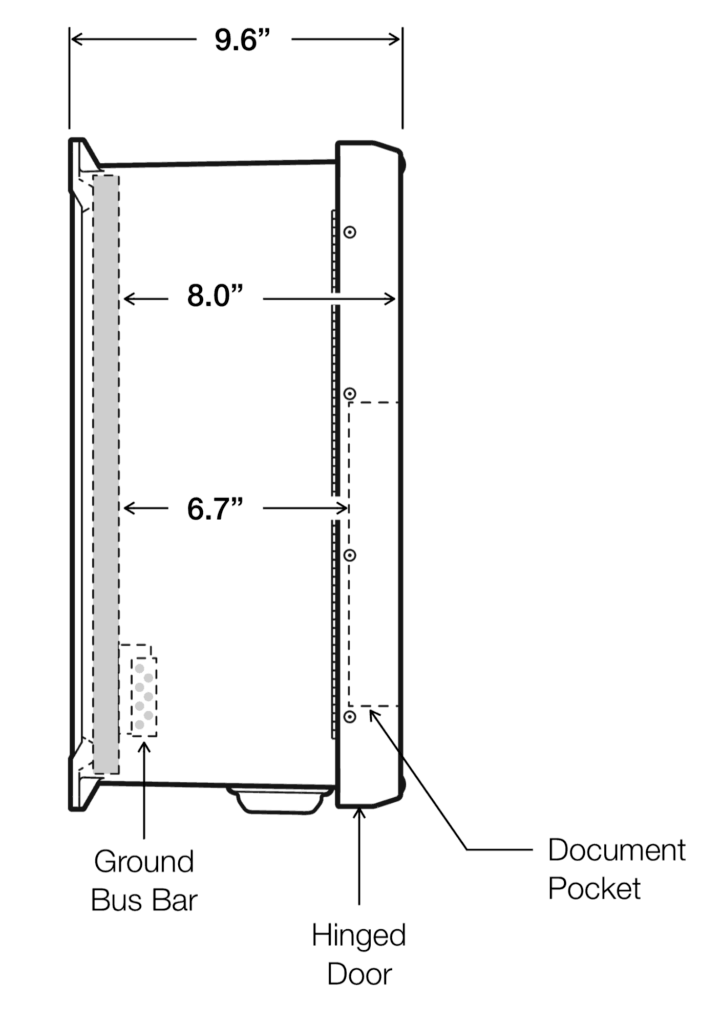 18" x 16" x 10" - Fiberglass Enclosure