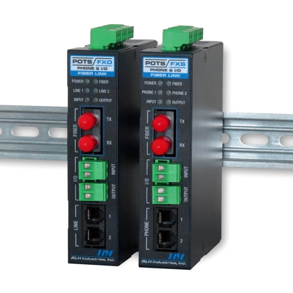 Industrial Media Converters - 2 Channel (POTS) with I/O System