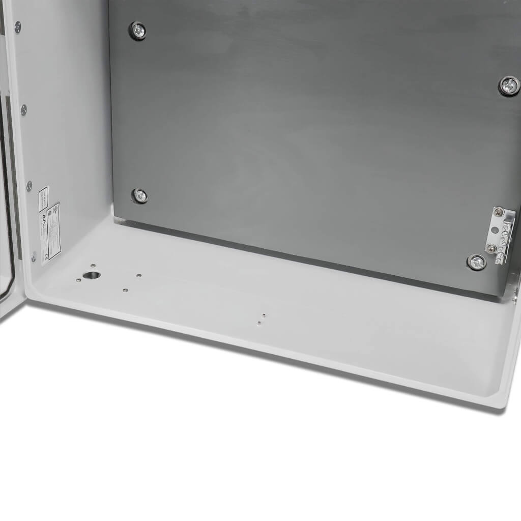 Enclosures - 24" x 24" x 10" Fiberglass Enclosure - Inside Bottom