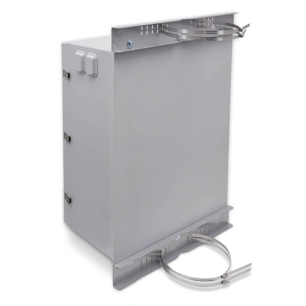 Enclosures - 36" x 30" x 16" Fiberglass Enclosure - Pole Mount Kit