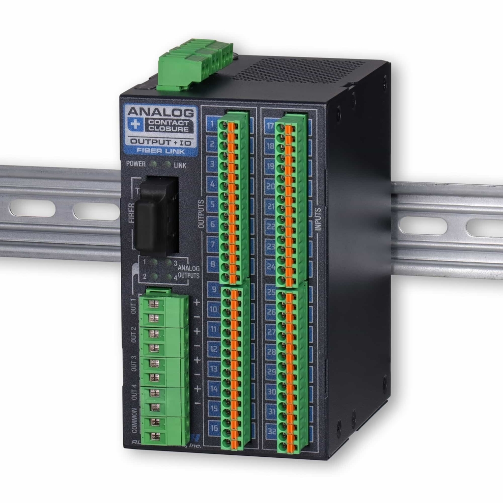 Industrial Media Converters - 4 Channel 4~20mA + 16 Channel Contact Closure IO Fiber Converter