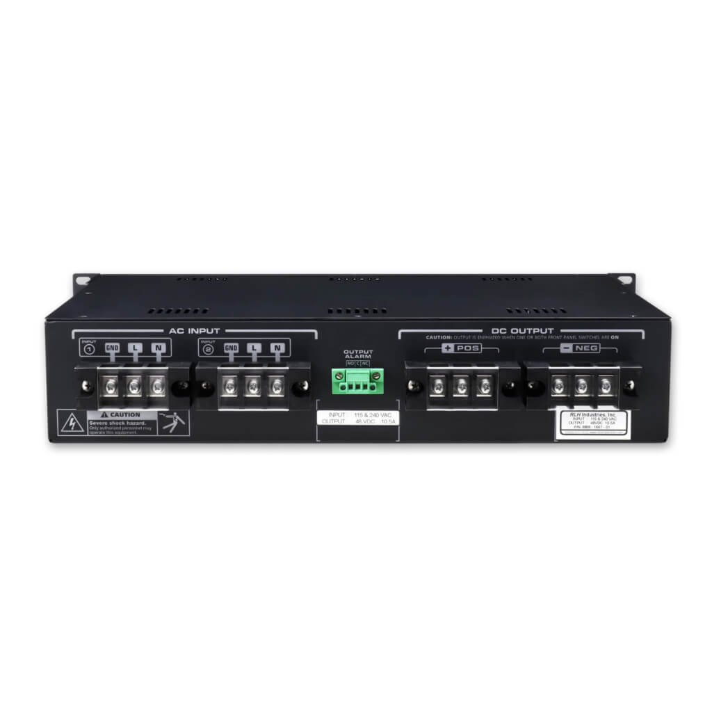 Power Supplies - 500 Series AC/DC 2RU Rack Mount Power Supply Rear