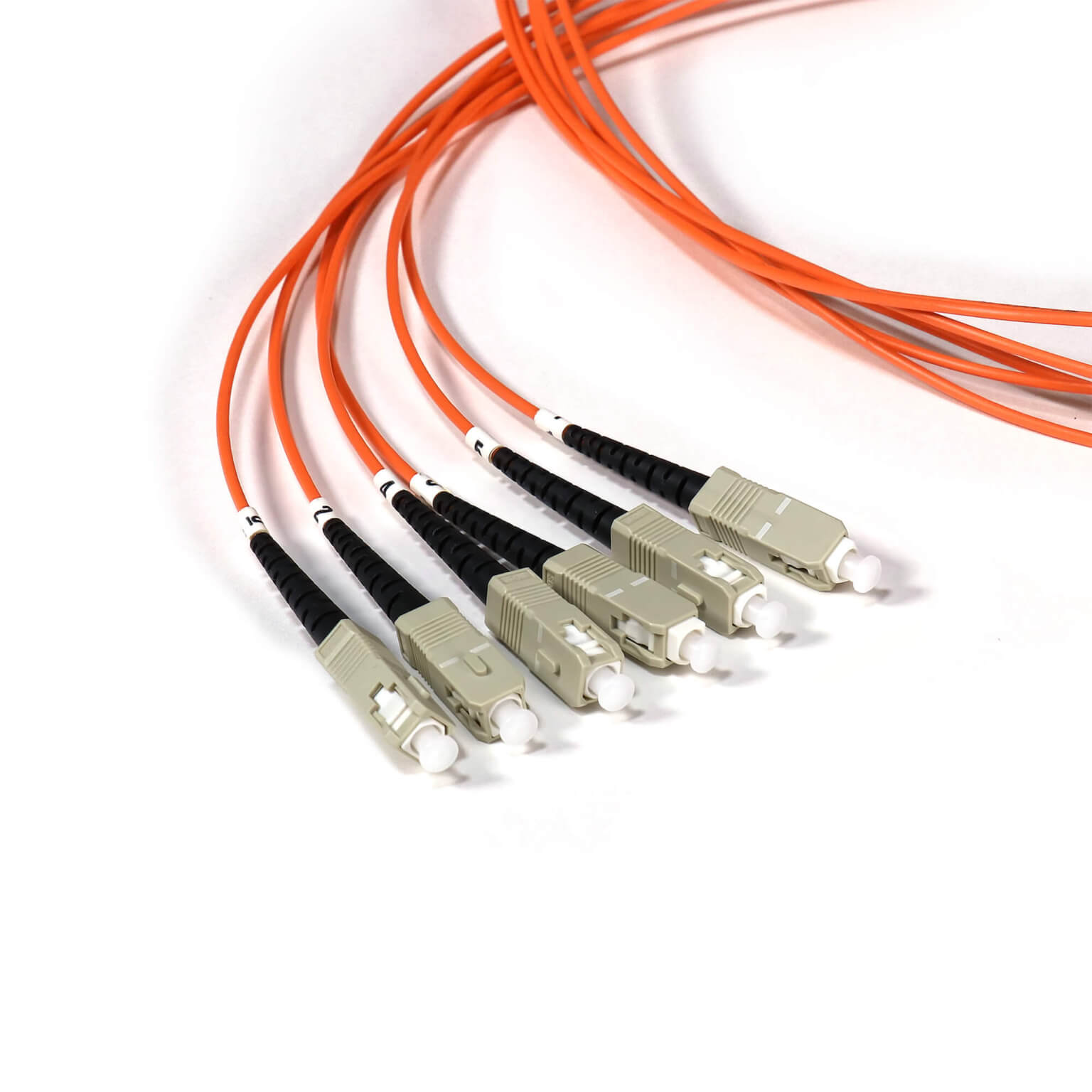 Preterminated Fiber Optic Cable, Indoor/Outdoor, 6F, Multimode OM1, SC ...