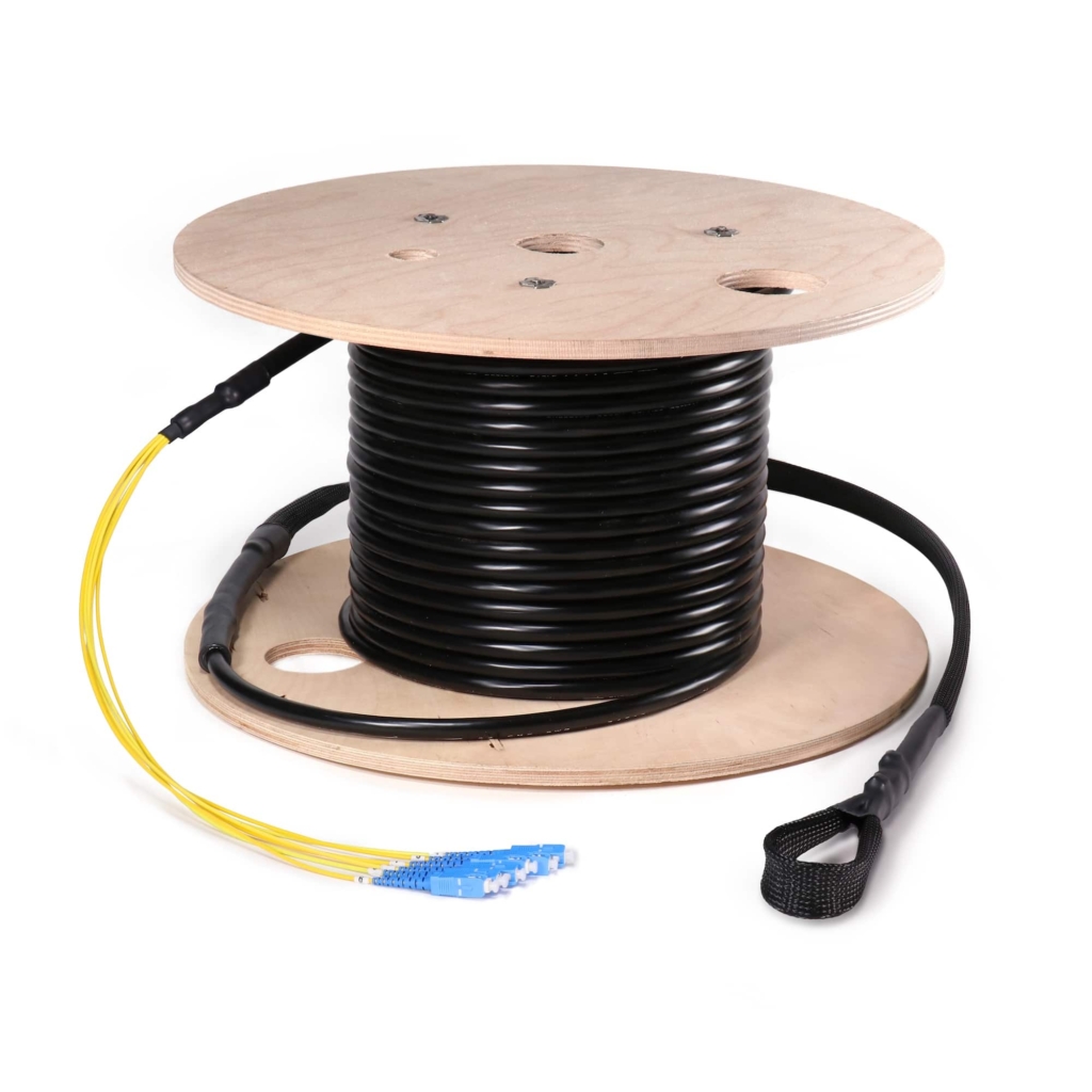 Fiber Cable Assembly, OSP Armored, SC, Singlemode