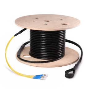 Fiber Cable Assembly, OSP Armored, ST, Singlemode
