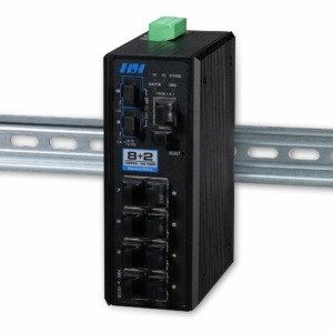 Industrial Ethernet Switches - 8+2 Managed Gigabit SFP+ Switch - DIN Mount