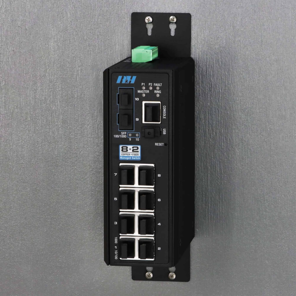 Industrial Ethernet Switches - 8+2 managed Gigabit SFP Switch