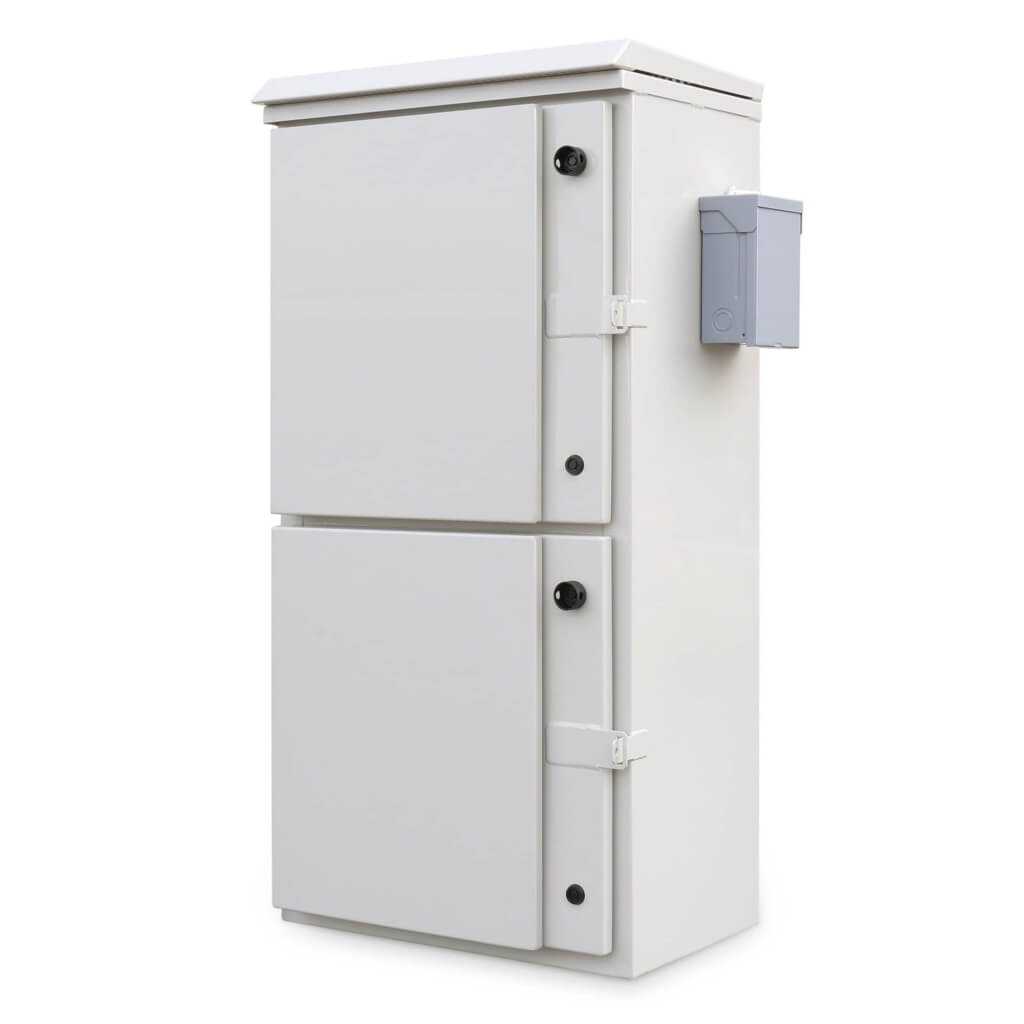 Custom Enclosure - Dual-Door Telecom Enclosure - Front Closed