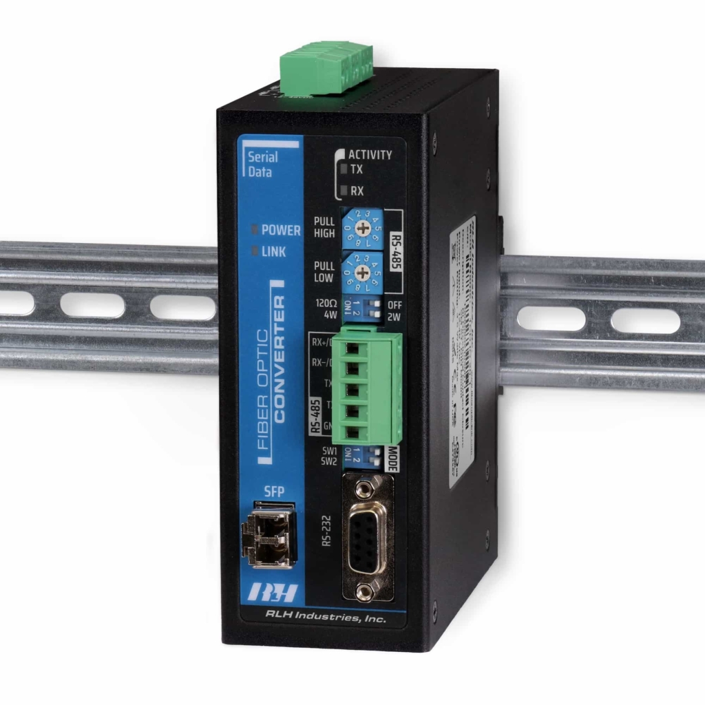 Industrial Media Converters - Serial Data Fiber Optic Converter