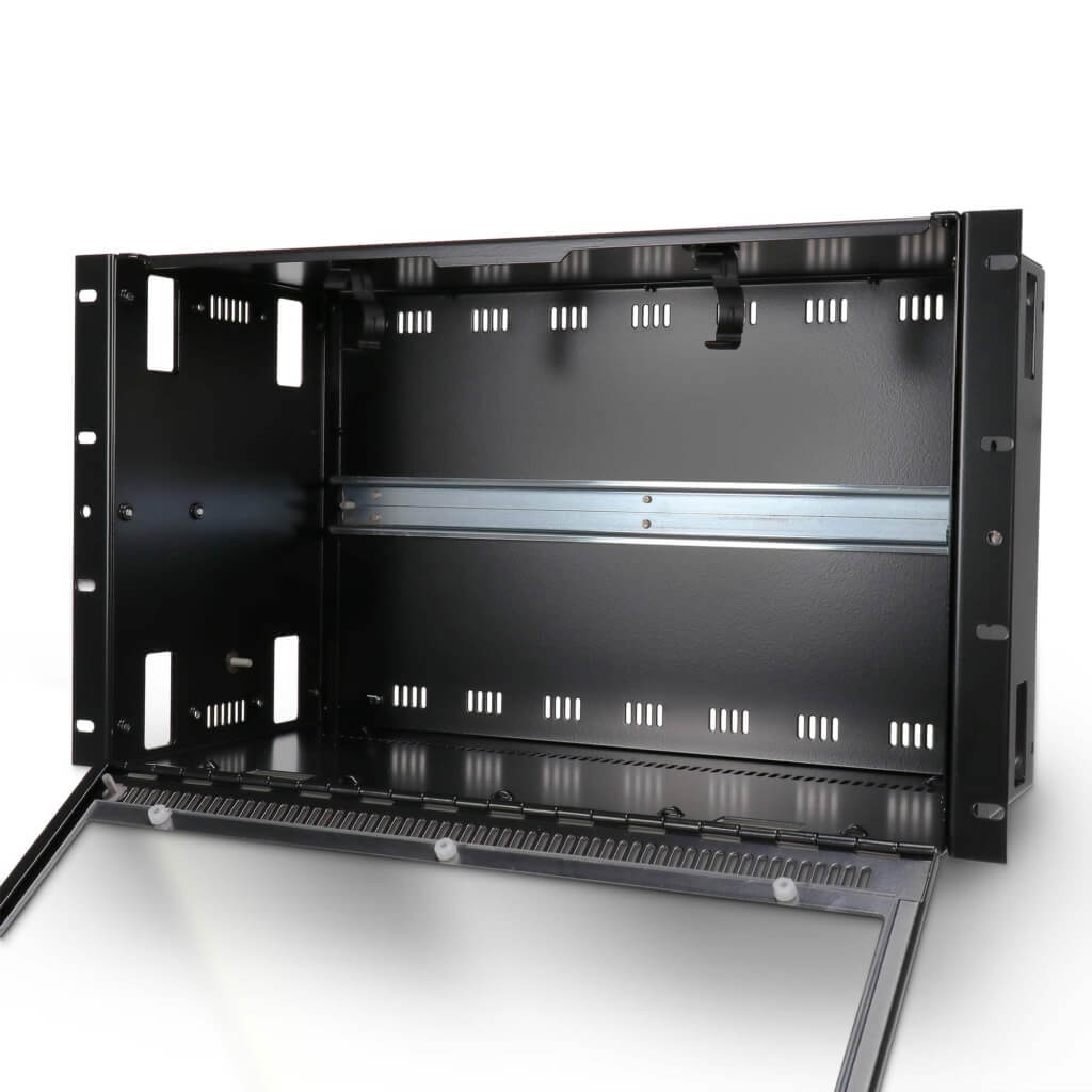 Custom Enclosure - Rack Mountable DIN Enclosure - Door Open